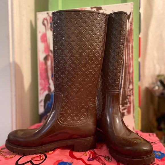 Louis Vuitton Splash Monogram rain boots - Picture 9 of 14